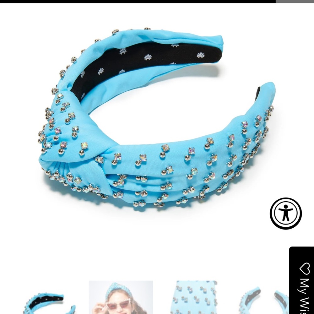 Lele sadoughi crystal neoprene headband nwt